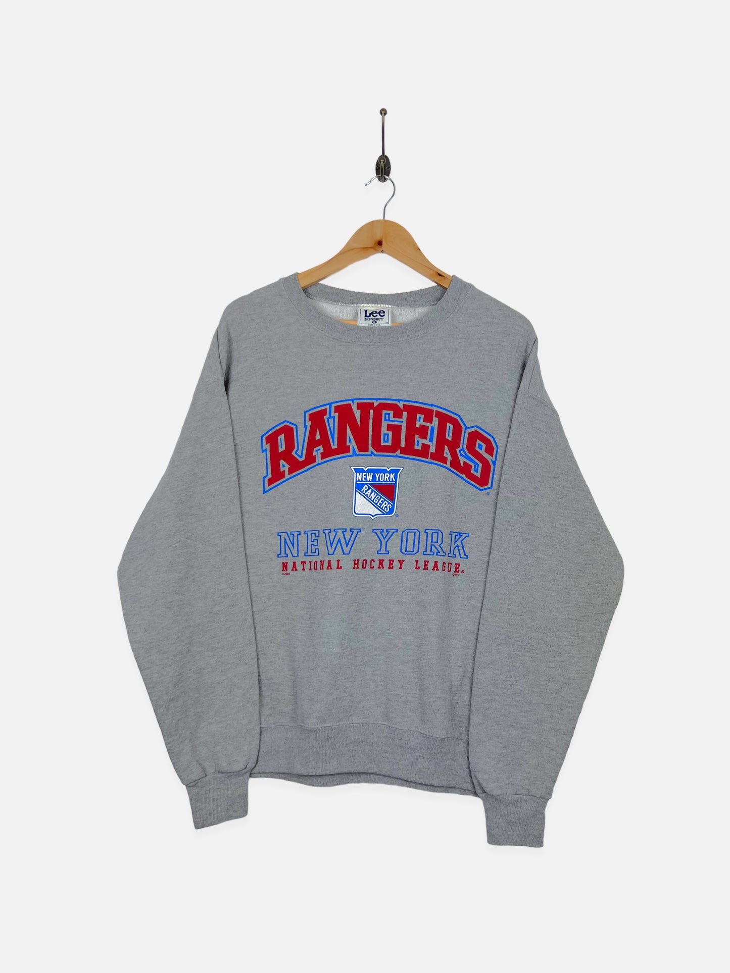 90's New York Rangers NHL USA Made Vintage Sweatshirt Size M-L