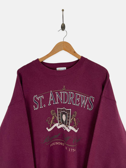 90's St. Andrews Royal Golf Club USA Made Vintage Sweatshirt Size L-XL