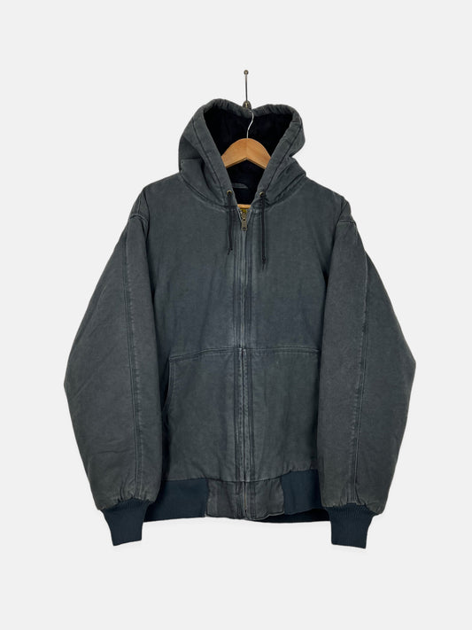 90's Cabela's Heavy Duty Quilt Lined Vintage Jacket with Hood Size L-XL