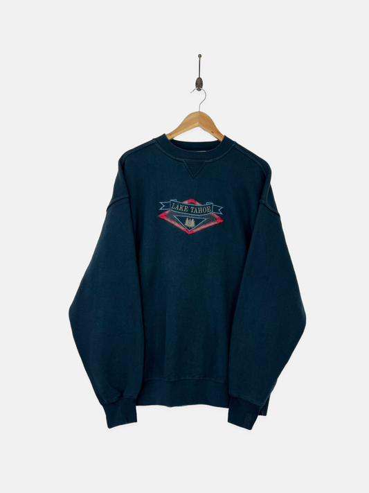 90's Lake Tahoe Embroidered Vintage Sweatshirt Size XL