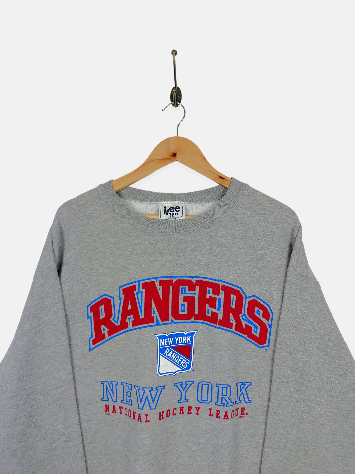 90's New York Rangers NHL USA Made Vintage Sweatshirt Size M-L