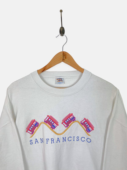 90's San Francisco USA Made Embroidered Vintage Sweatshirt Size M