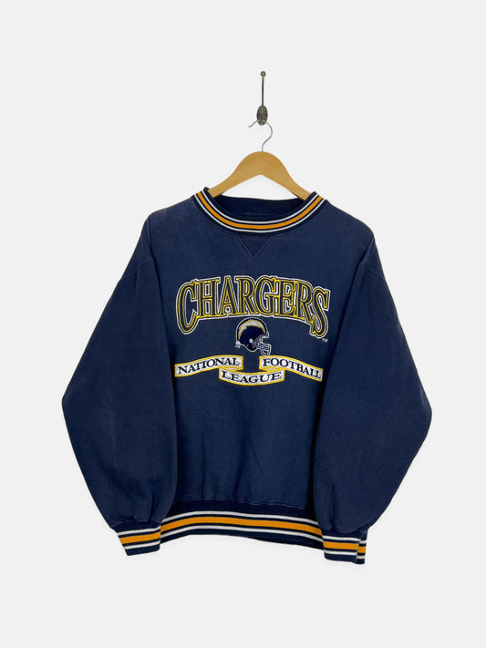 90's San Diego Chargers NFL Embroidered Vintage Sweatshirt Size M