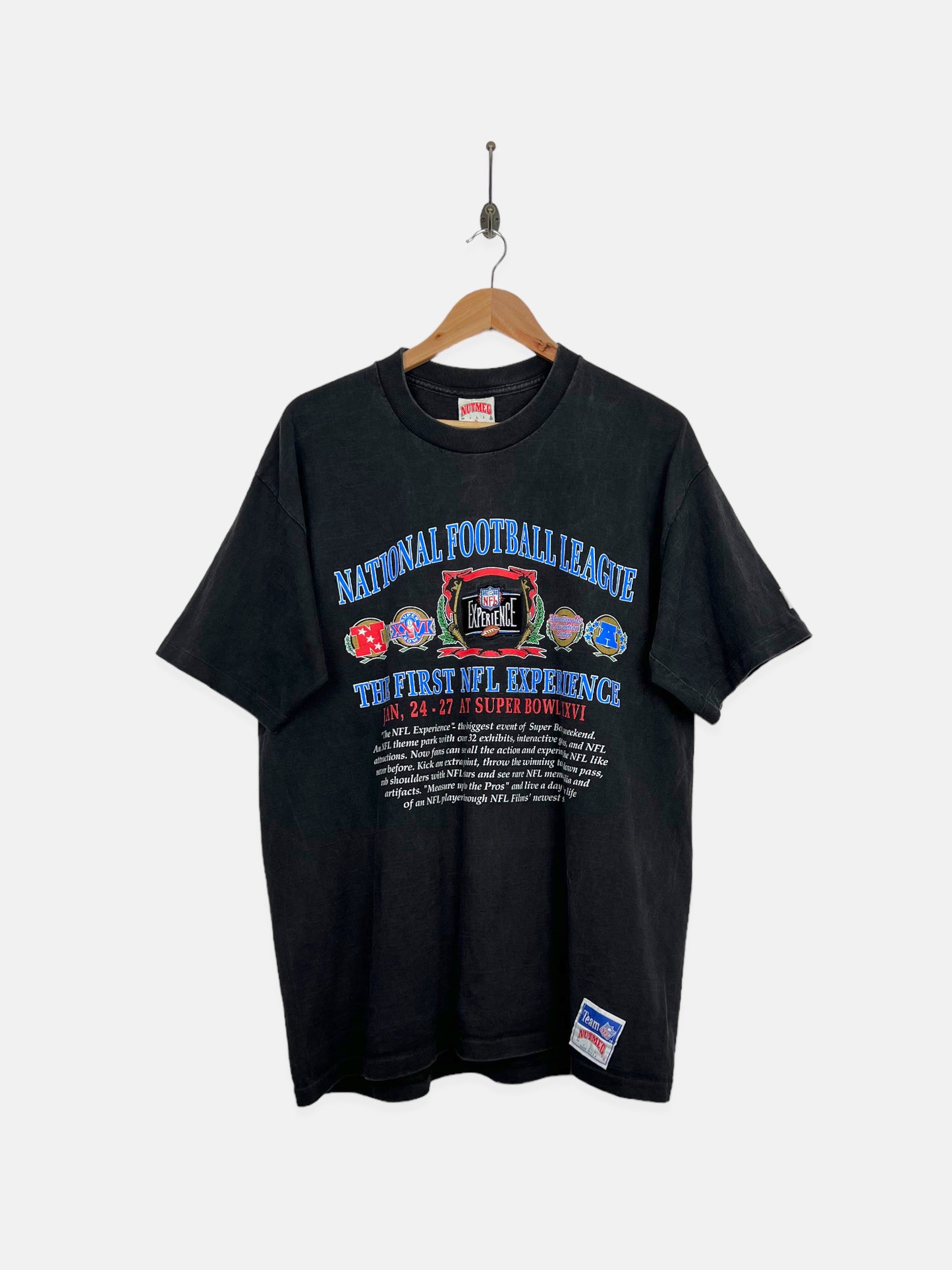 1992 NFL Super Bowl Experience USA Made Vintage T-Shirt Size XL