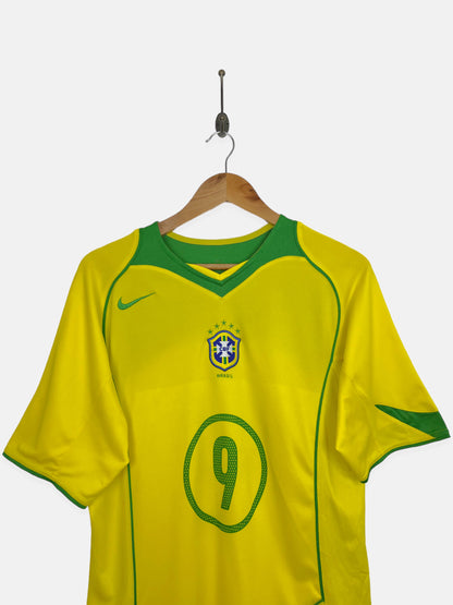 Nike 04/05 Ronaldo #9 Brasil Made Vintage Football Jersey Size M