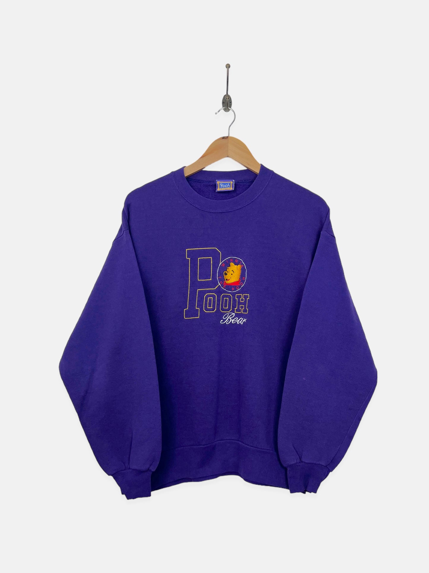 90's Disney Winnie The Pooh Embroidered Vintage Sweatshirt Size 10-12