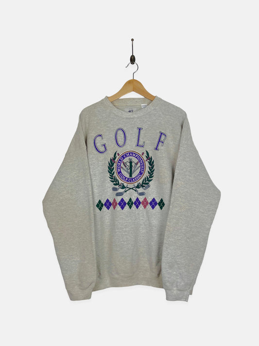 90's World Championship Golf USA Made Vintage Sweatshirt Size XL-2XL