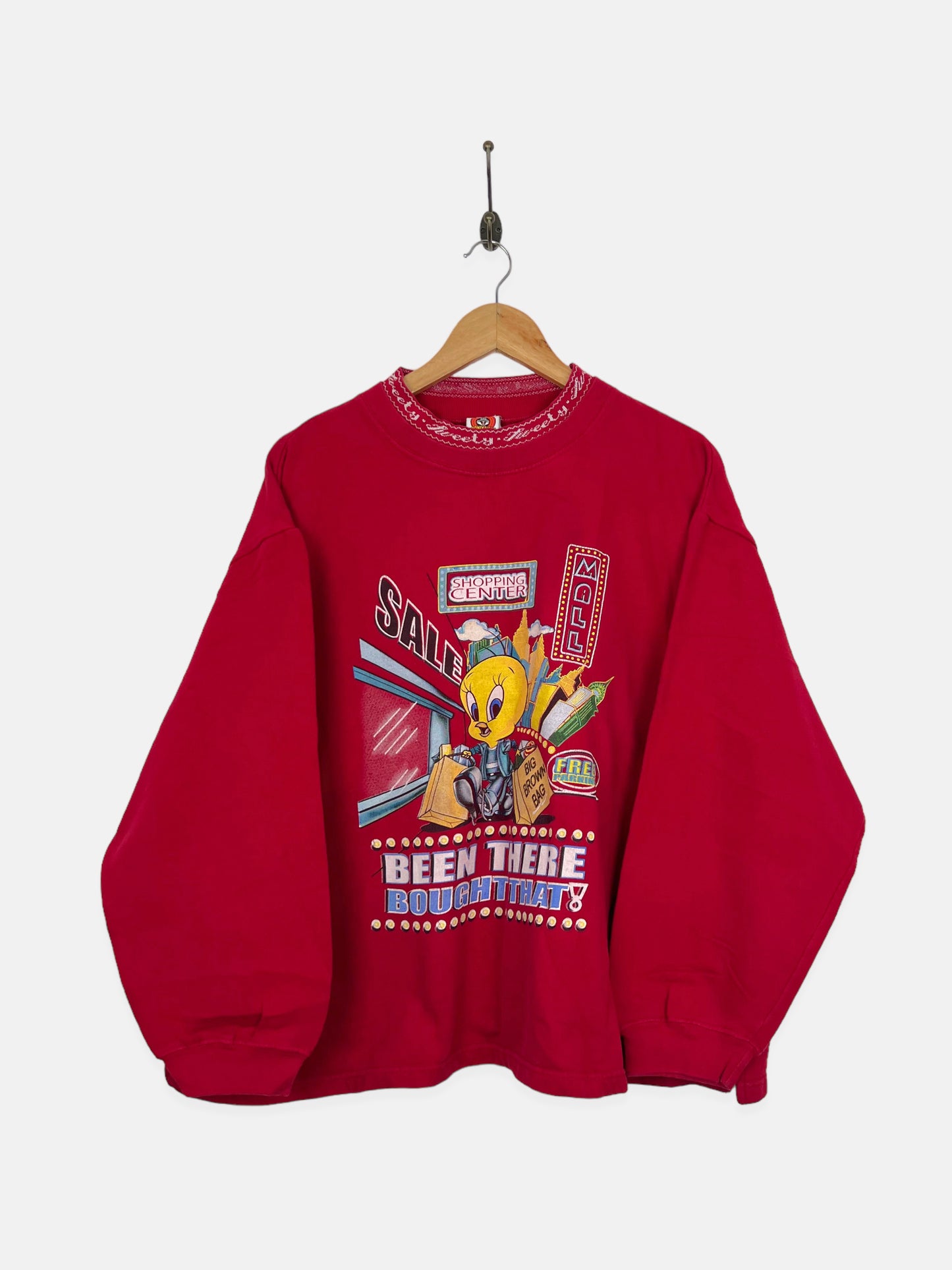 90's Looney Tunes Tweety Bird Vintage Sweatshirt Size 14