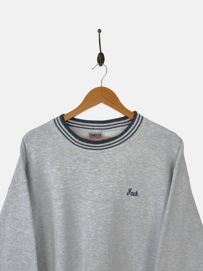 90's Jack USA Made Embroidered Vintage Sweatshirt Size L-XL