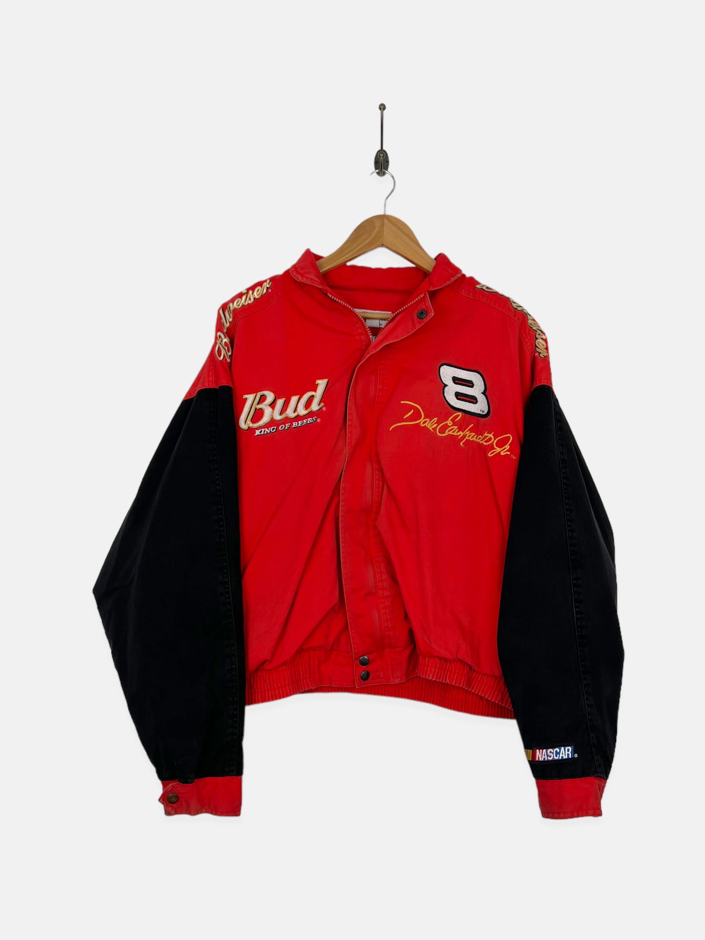 90's NASCAR Dale Earnhardt Jr Embroidered Vintage Racing Jacket Size 16