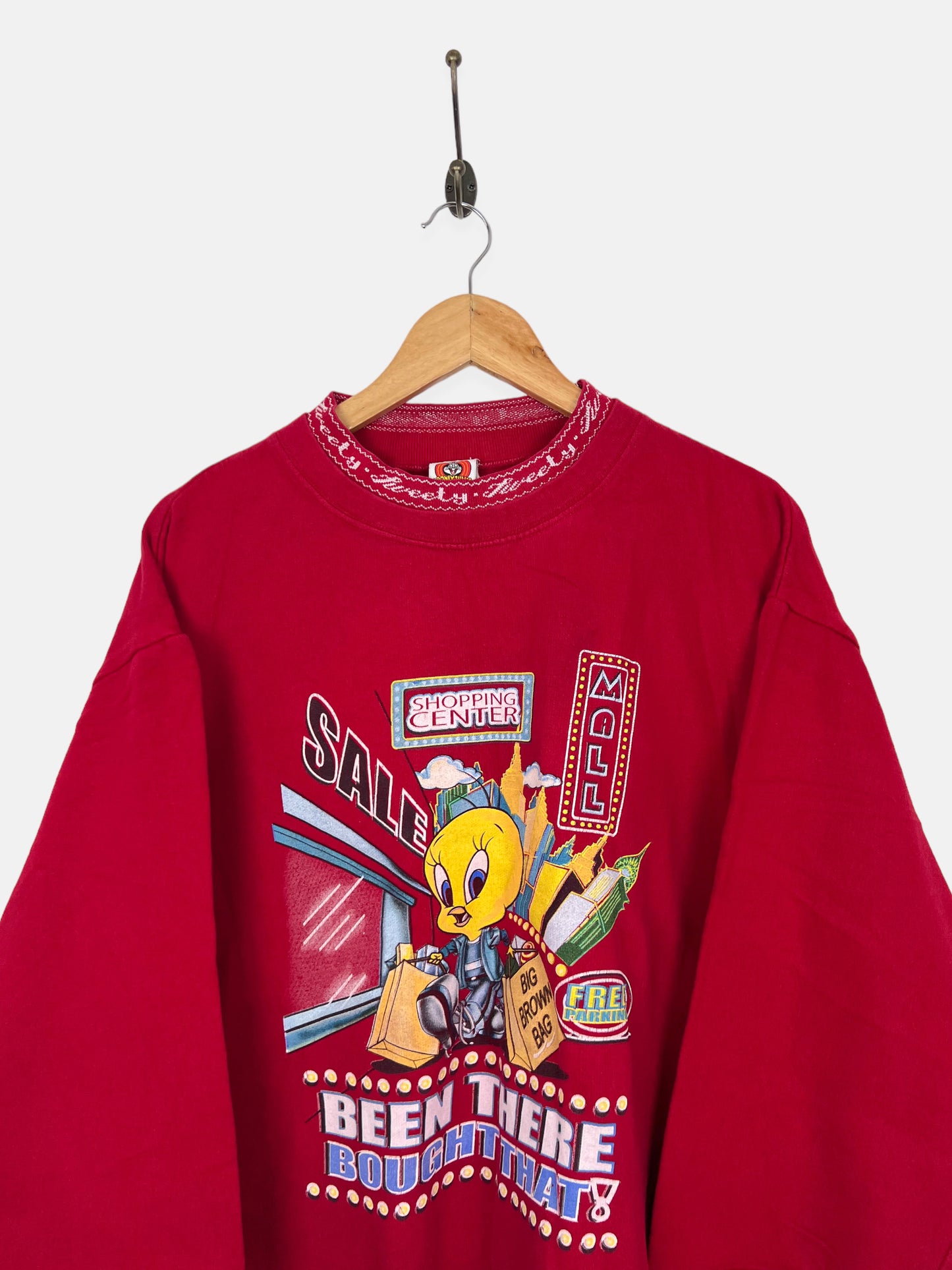 90's Looney Tunes Tweety Bird Vintage Sweatshirt Size 14