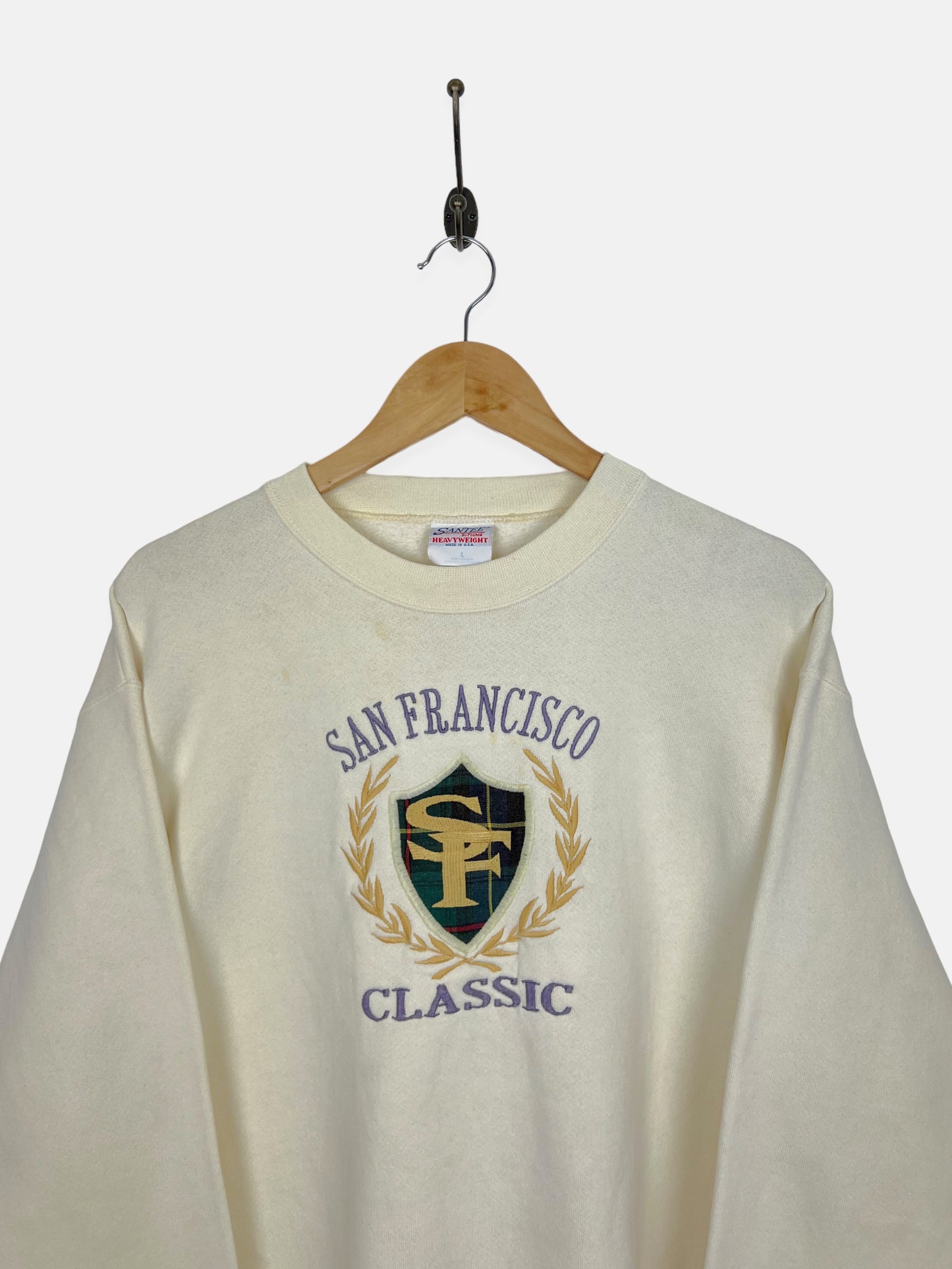 90's San Francisco Classic USA Made Embroidered Vintage Sweatshirt Size M-L