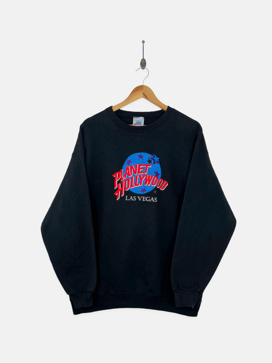 90's Planet Hollywood USA Made Embroidered Vintage Sweatshirt Size L
