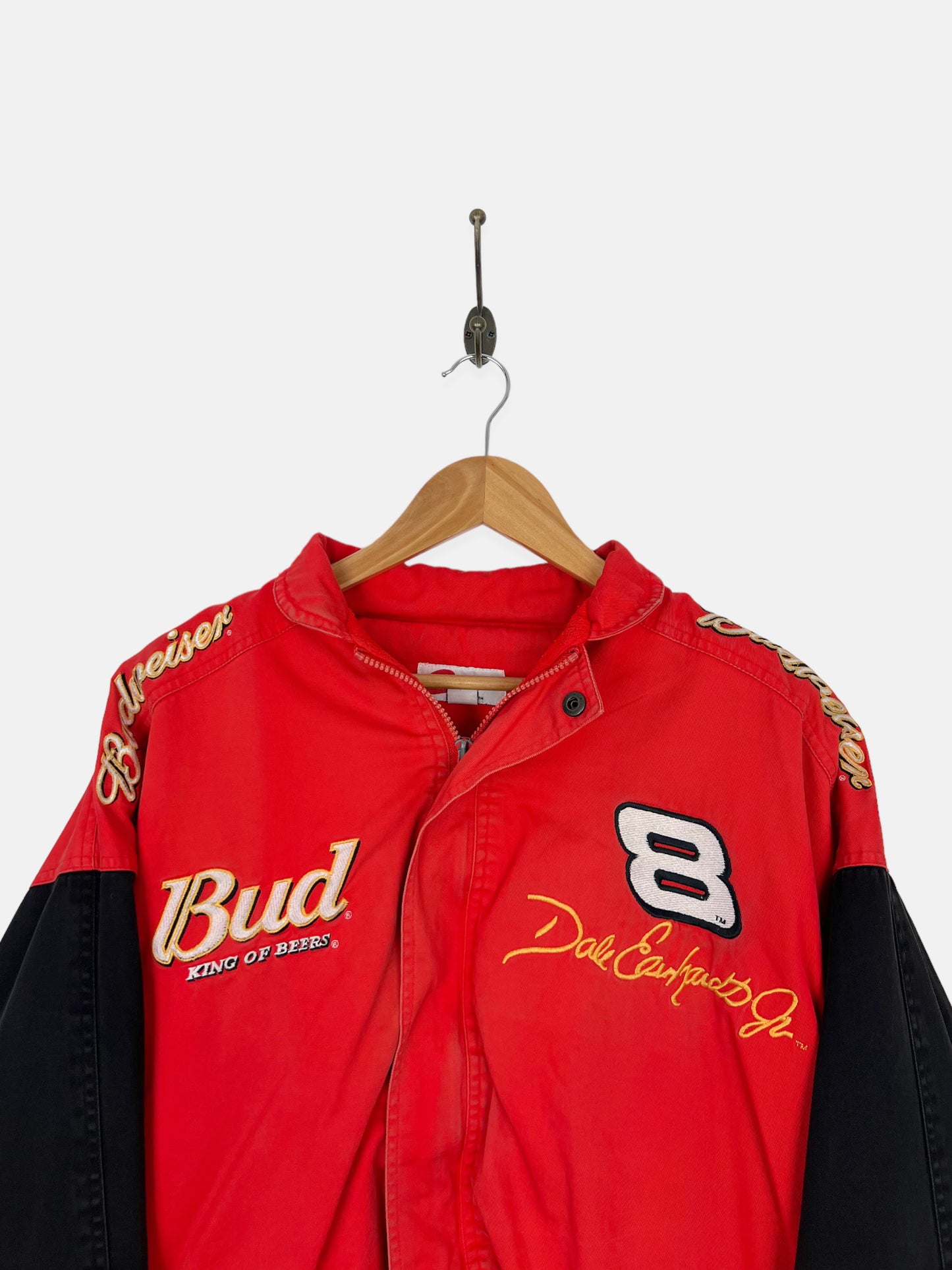 90's NASCAR Dale Earnhardt Jr Embroidered Vintage Racing Jacket Size 16