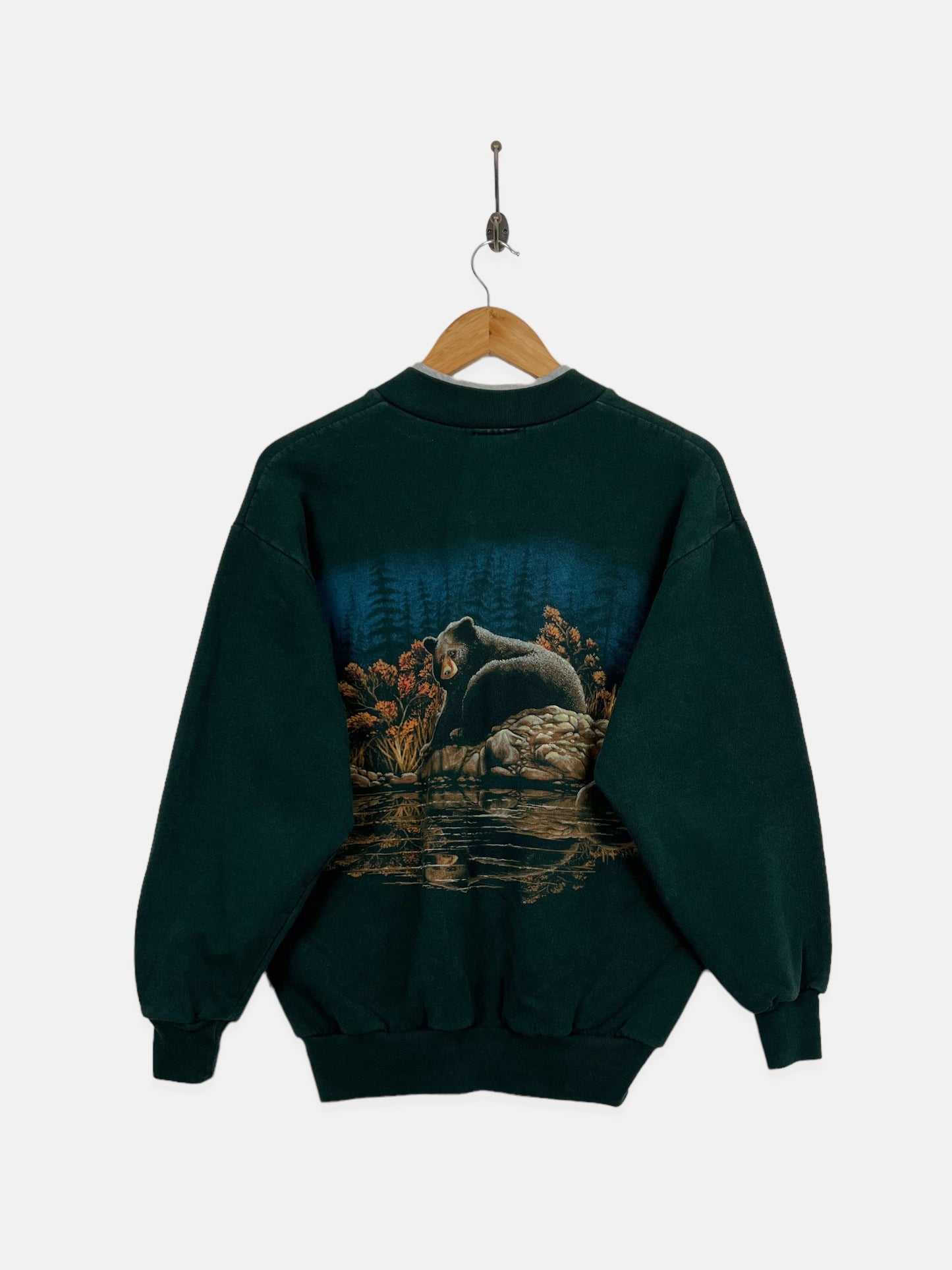 90's All Over Print USA Made Vintage Sweatshirt Size 8
