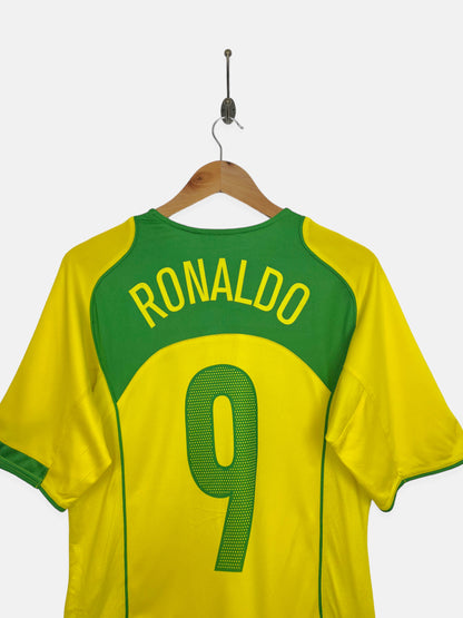 Nike 04/05 Ronaldo #9 Brasil Made Vintage Football Jersey Size M