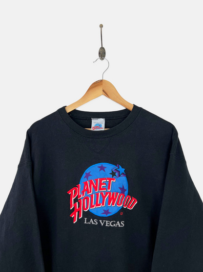 90's Planet Hollywood USA Made Embroidered Vintage Sweatshirt Size L