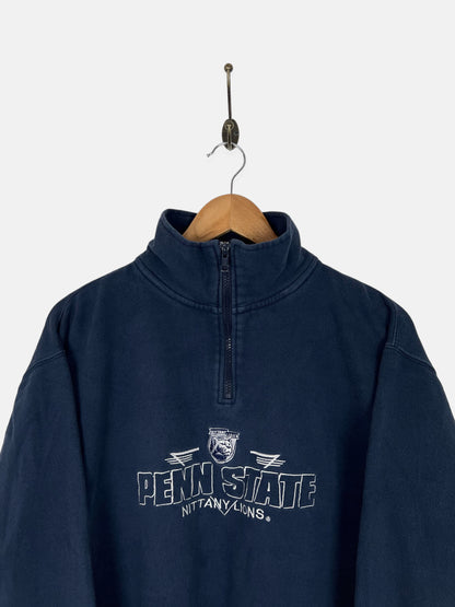 90's Penn State Lions Embroidered Vintage Quarterzip Sweatshirt Size M-L