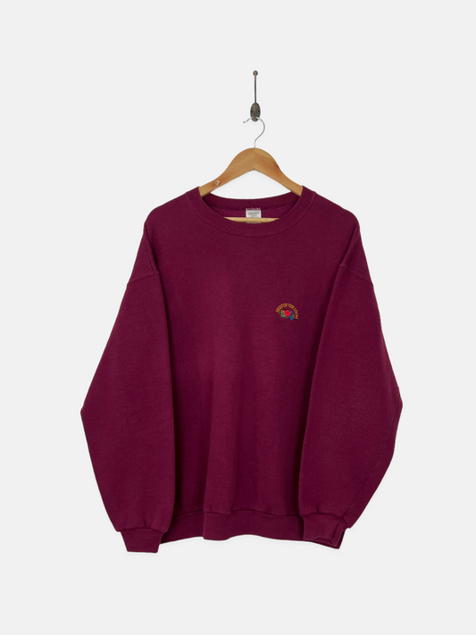 90's Fruit of The Loom Embroidered Vintage Sweatshirt Size L