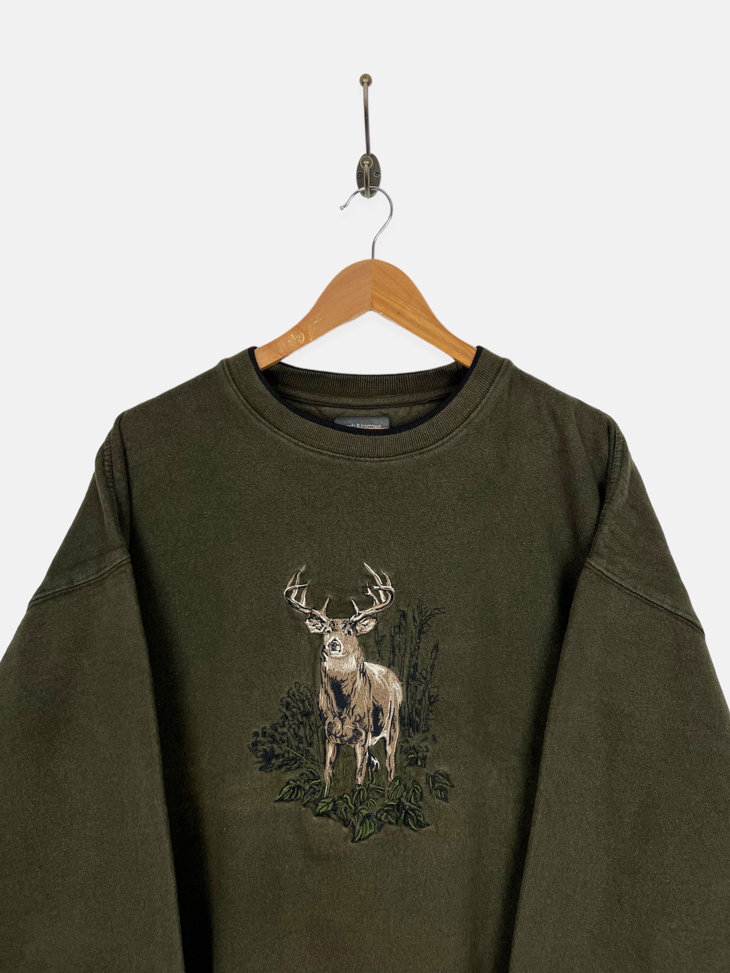 90's Big Buck Embroidered Vintage Sweatshirt Size XL