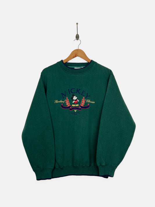 90's Disney Mickey Mouse Embroidered Vintage Sweatshirt Size M-L