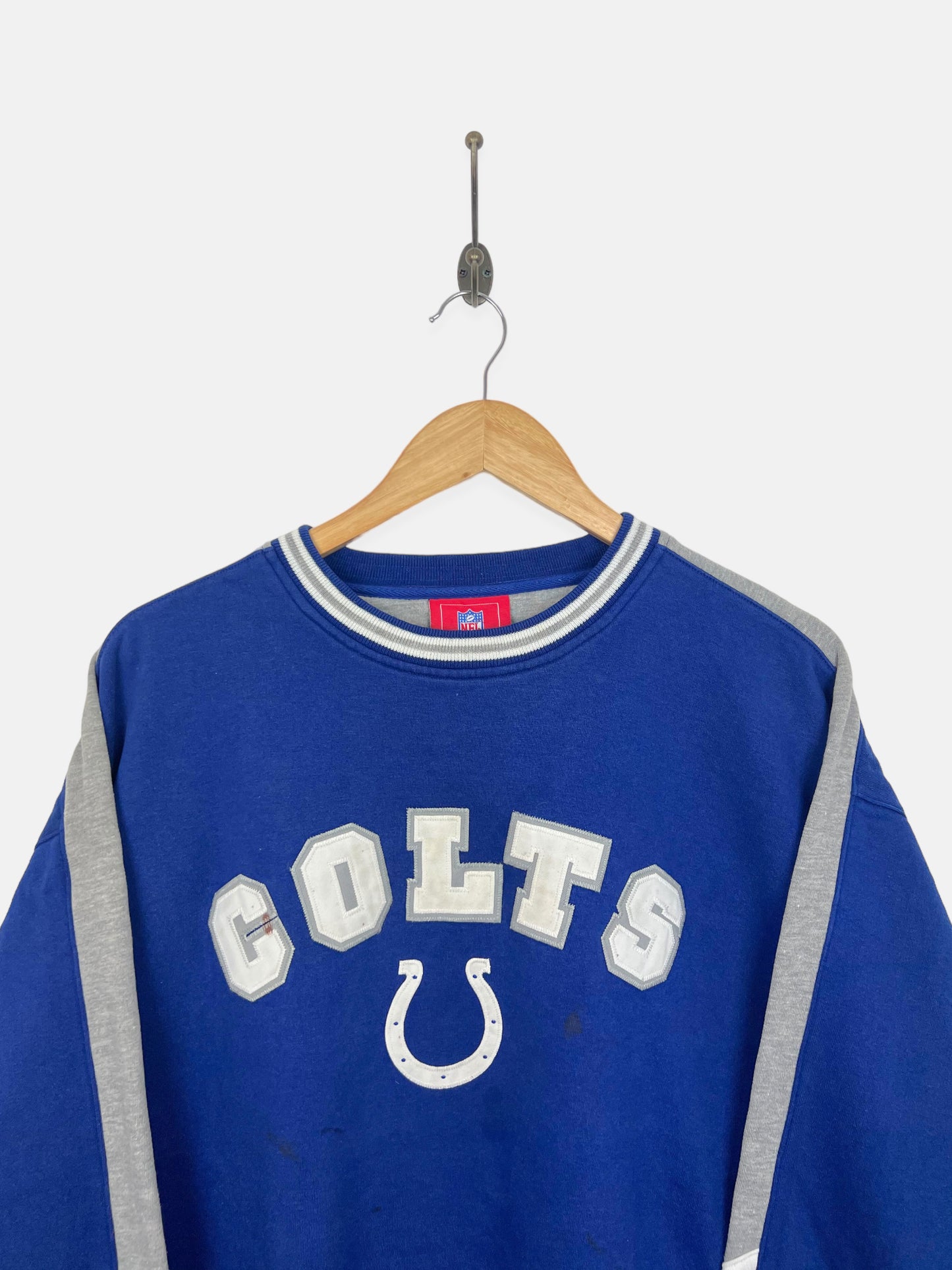 90's Indianapolis Colts NFL Embroidered Vintage Sweatshirt Size XL