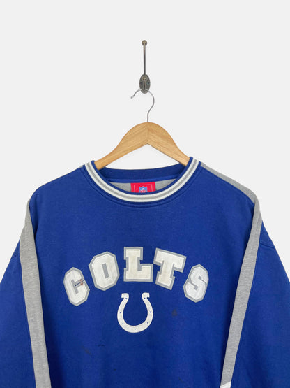 90's Indianapolis Colts NFL Embroidered Vintage Sweatshirt Size XL