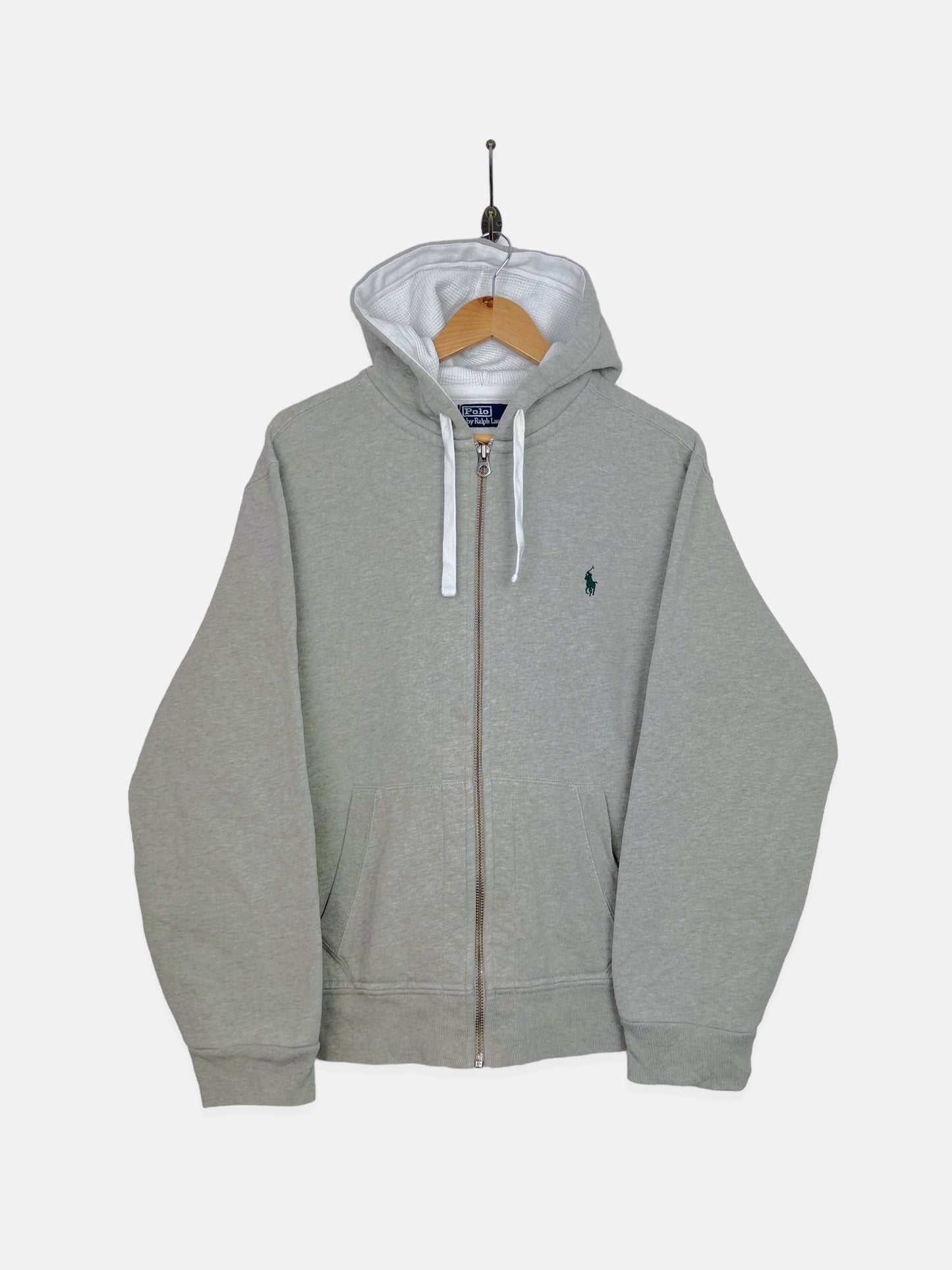 90's Ralph Lauren Embroidered Vintage Zip-Up Hoodie Size 14-16