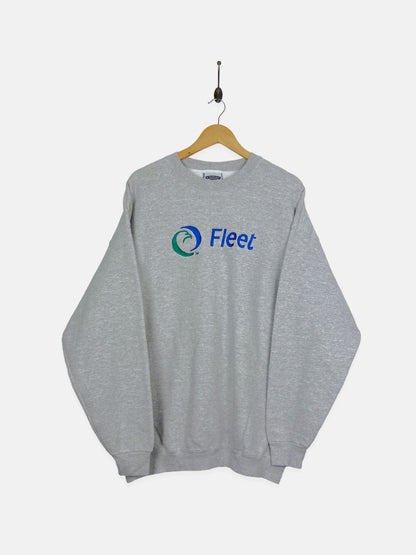 90's Fleet Heavyweight Embroidered Vintage Sweatshirt Size XL