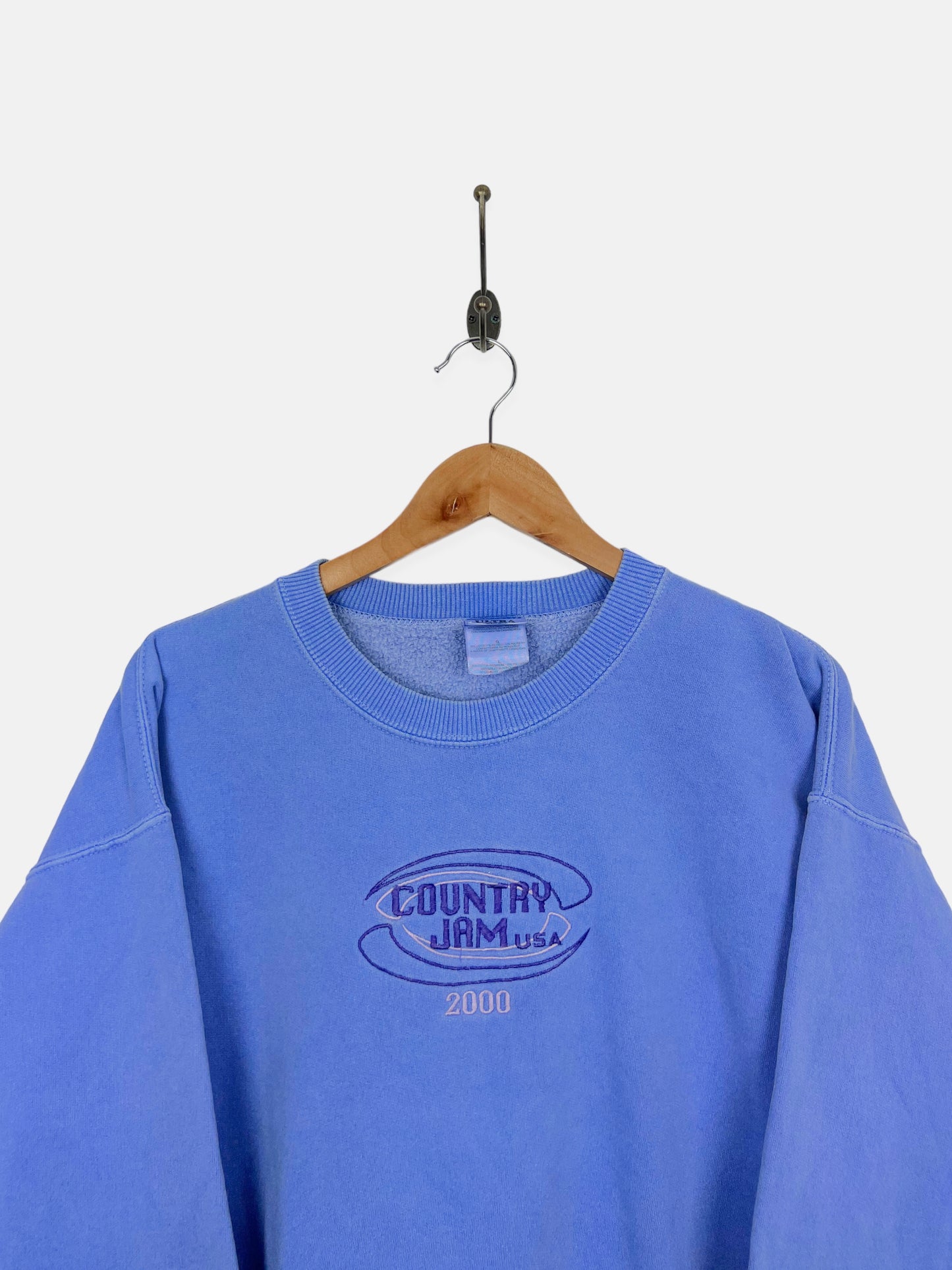 Country Jam USA 2000 Embroidered Vintage Sweatshirt Size 10