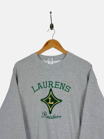 90's Laurens Raiders Embroidered Vintage Sweatshirt Size 10-12