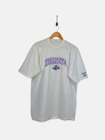 90's Charlotte Hornets NBA USA Made Embroidered Vintage T-Shirt Size L