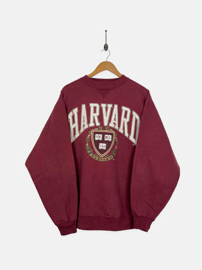 90's Harvard University Embroidered Vintage Sweatshirt Size L-XL