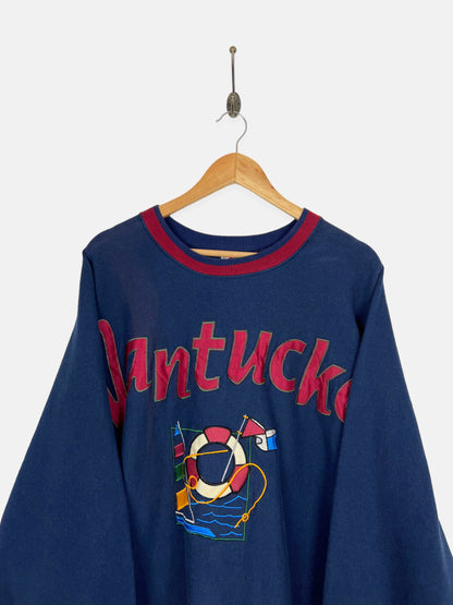 90's Nantucket USA Made Embroidered Vintage Sweatshirt Size XL