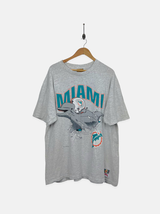 90's Miami Dolphins NFL USA Made Vintage T-Shirt Size XL