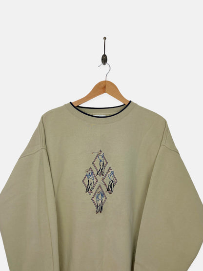 90's Golf Embroidered Vintage Sweatshirt Size XL