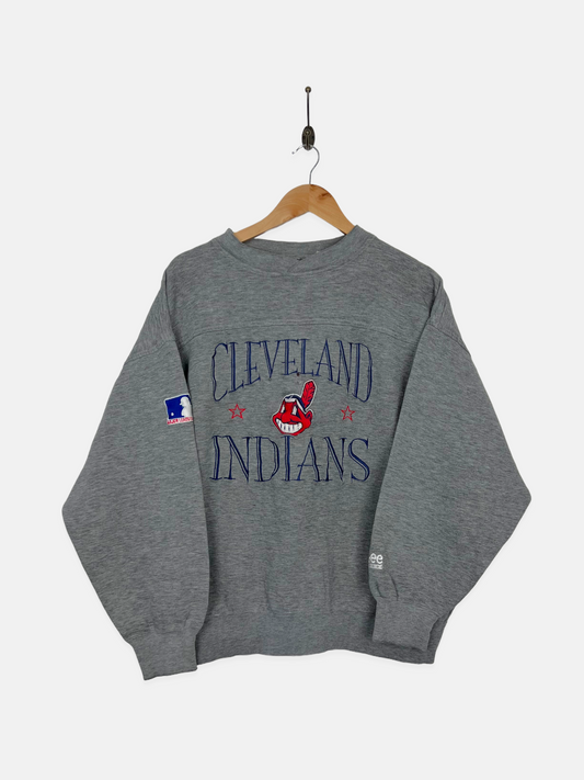 90's Cleveland Indians MLB Embroidered Vintage Sweatshirt Size L