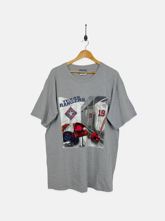 90's Texas Rangers MLB USA Made Vintage T-Shirt Size XL-2XL