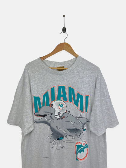 90's Miami Dolphins NFL USA Made Vintage T-Shirt Size XL