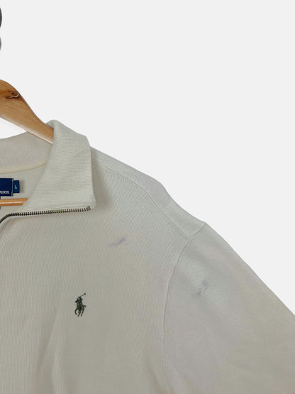 90's Ralph Lauren Embroidered Vintage Quarterzip Sweatshirt Size M-L