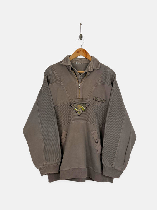 90's Tom Tino Challenge Embroidered Vintage Quarterzip Sweatshirt Size XL