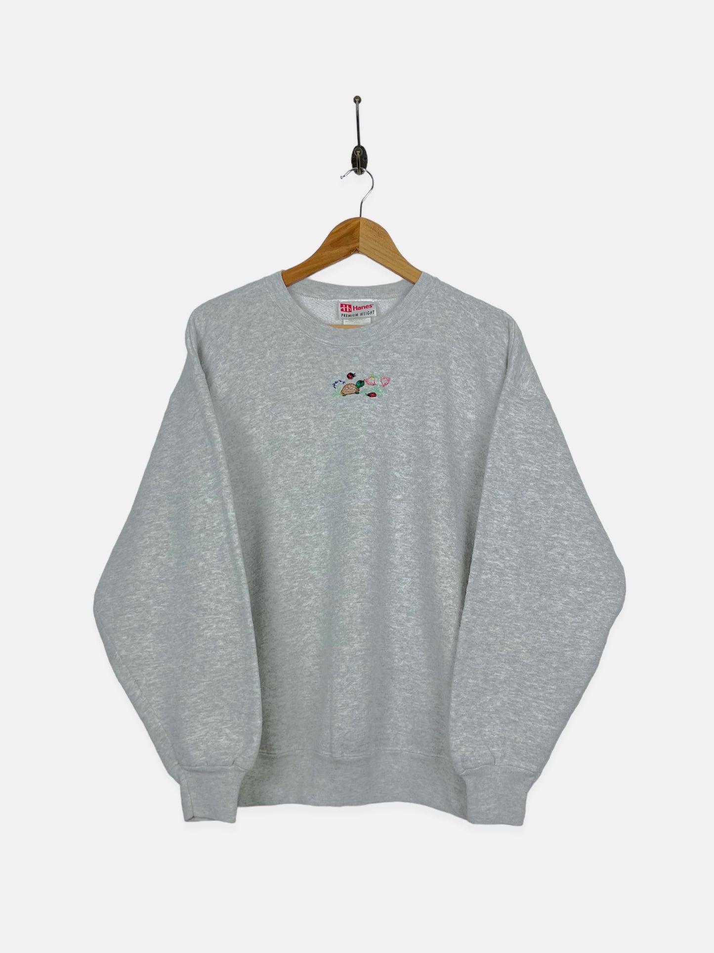90's Turtle Embroidered Vintage Sweatshirt Size M