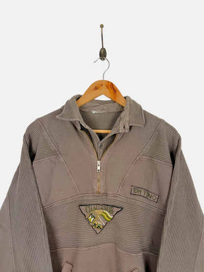 90's Tom Tino Challenge Embroidered Vintage Quarterzip Sweatshirt Size XL