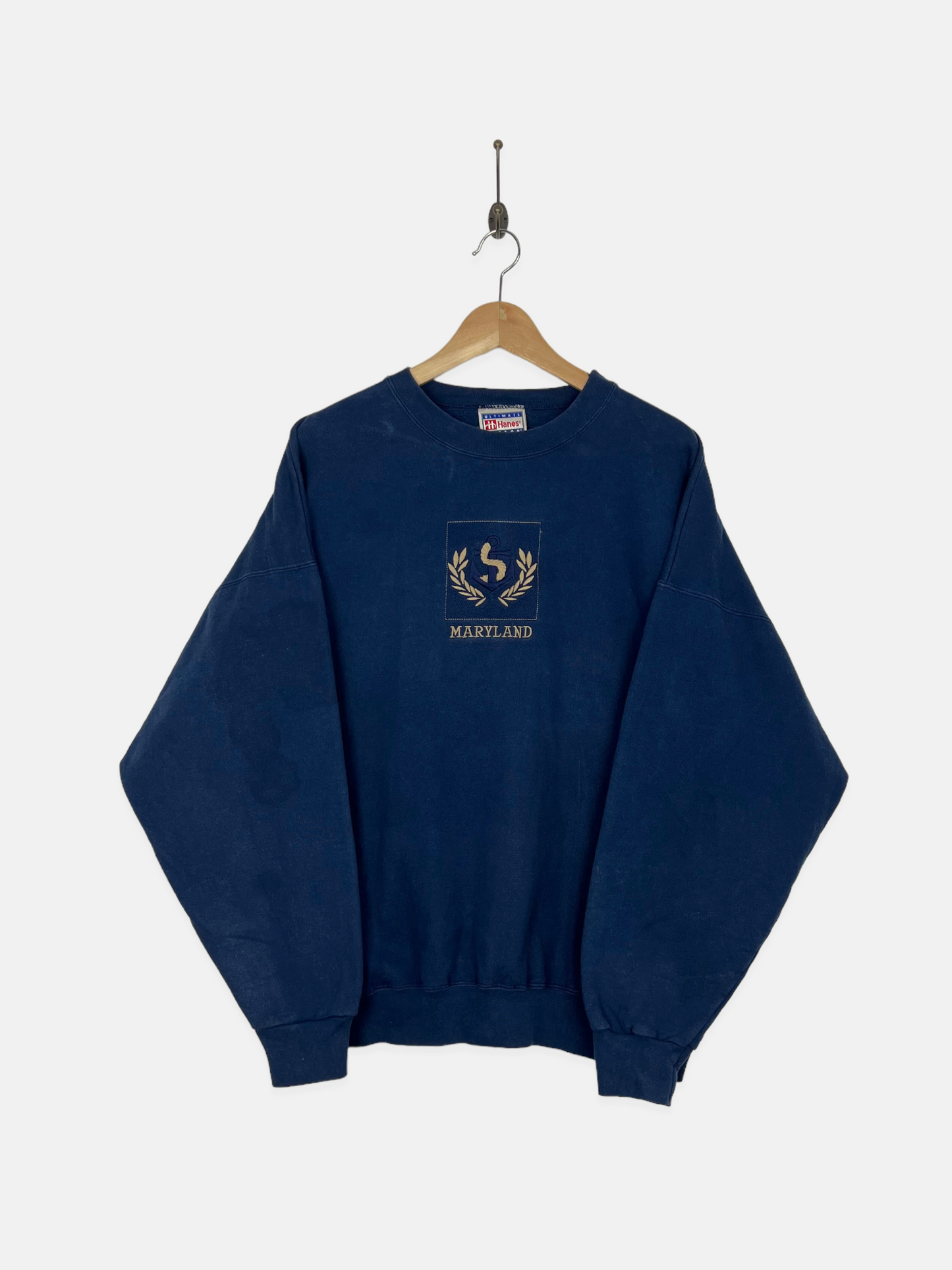 90's Maryland Embroidered Vintage Sweatshirt Size M-L