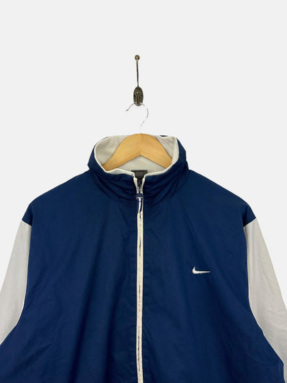 90's Nike Embroidered Vintage Fleece Lined Jacket Size M-L
