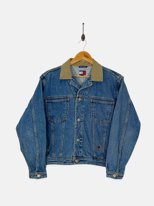 90's Tommy Hilfiger Embroidered Vintage Denim Jacket Size 10-12