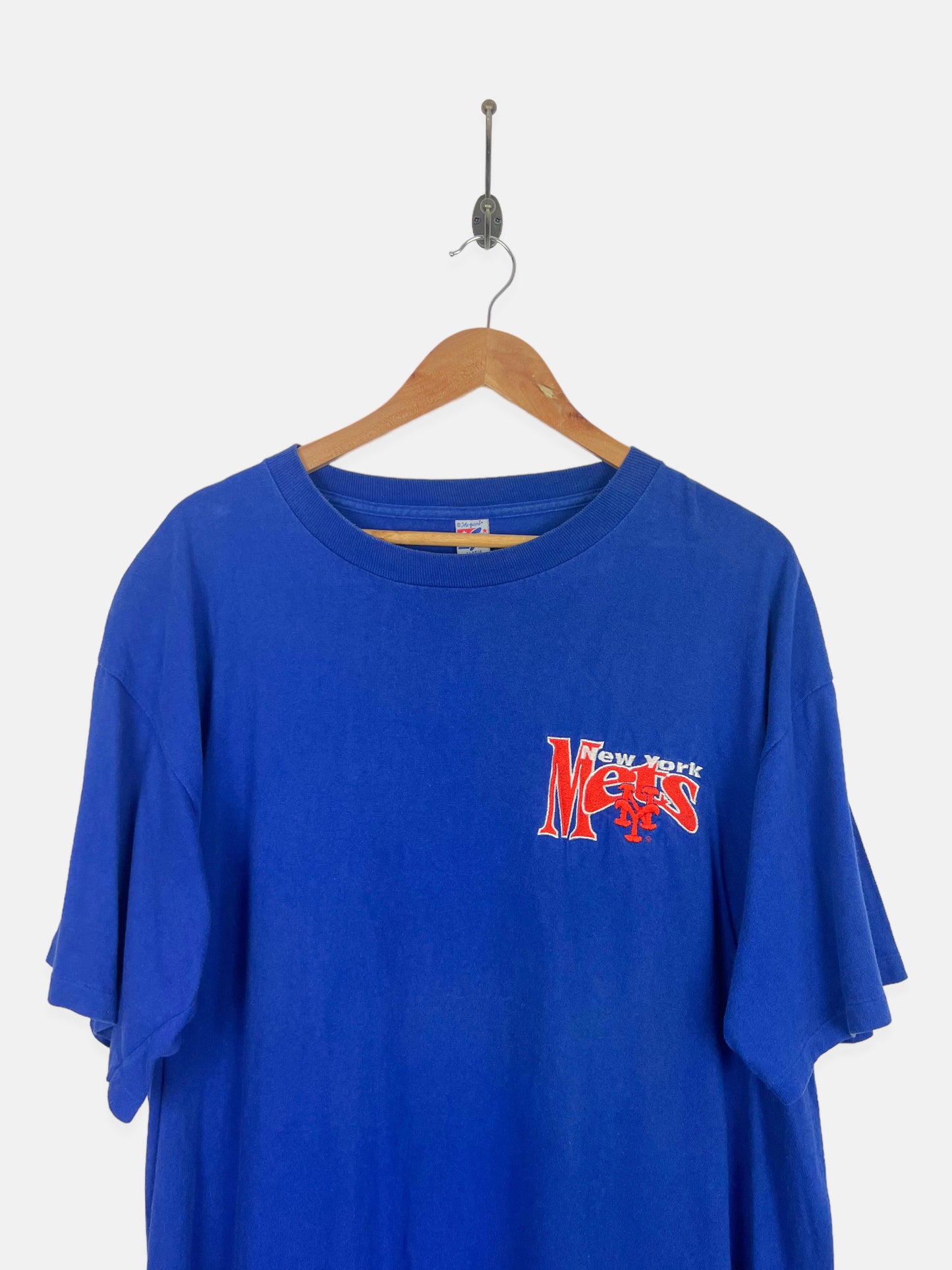 90's New York Mets MLB USA Made Embroidered Vintage T-Shirt Size XL