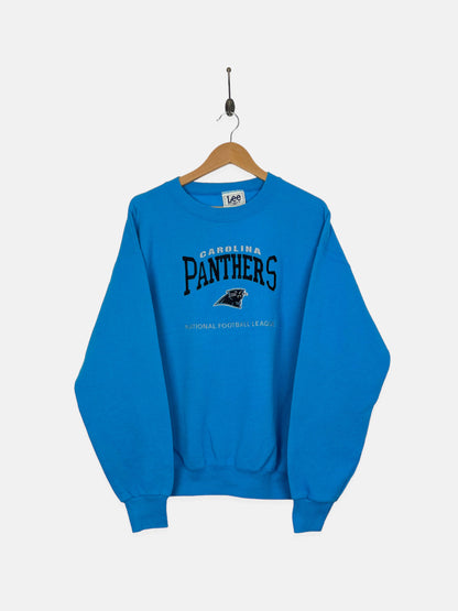 90's Carolina Panthers NFL USA Made Embroidered Vintage Sweatshirt Size L