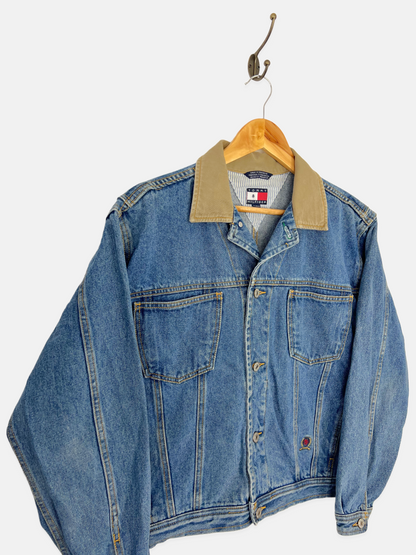 90's Tommy Hilfiger Embroidered Vintage Denim Jacket Size 10-12