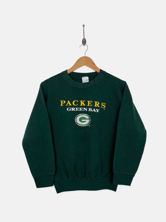 90's Green Bay Packers NFL USA Made Embroidered Vintage Sweatshirt Size 4 (XXS)/Youth